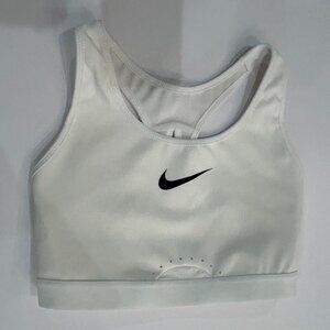 Nike Dri-Fit Sports Bra White Adjustable Straps Size XS NWOT